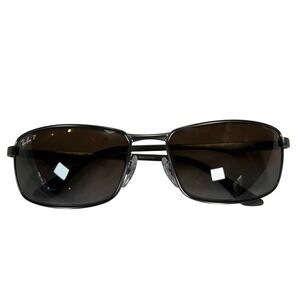 Ray-Ban RB3498 Gunmetal Brown Polarized Sunglasses 61-17